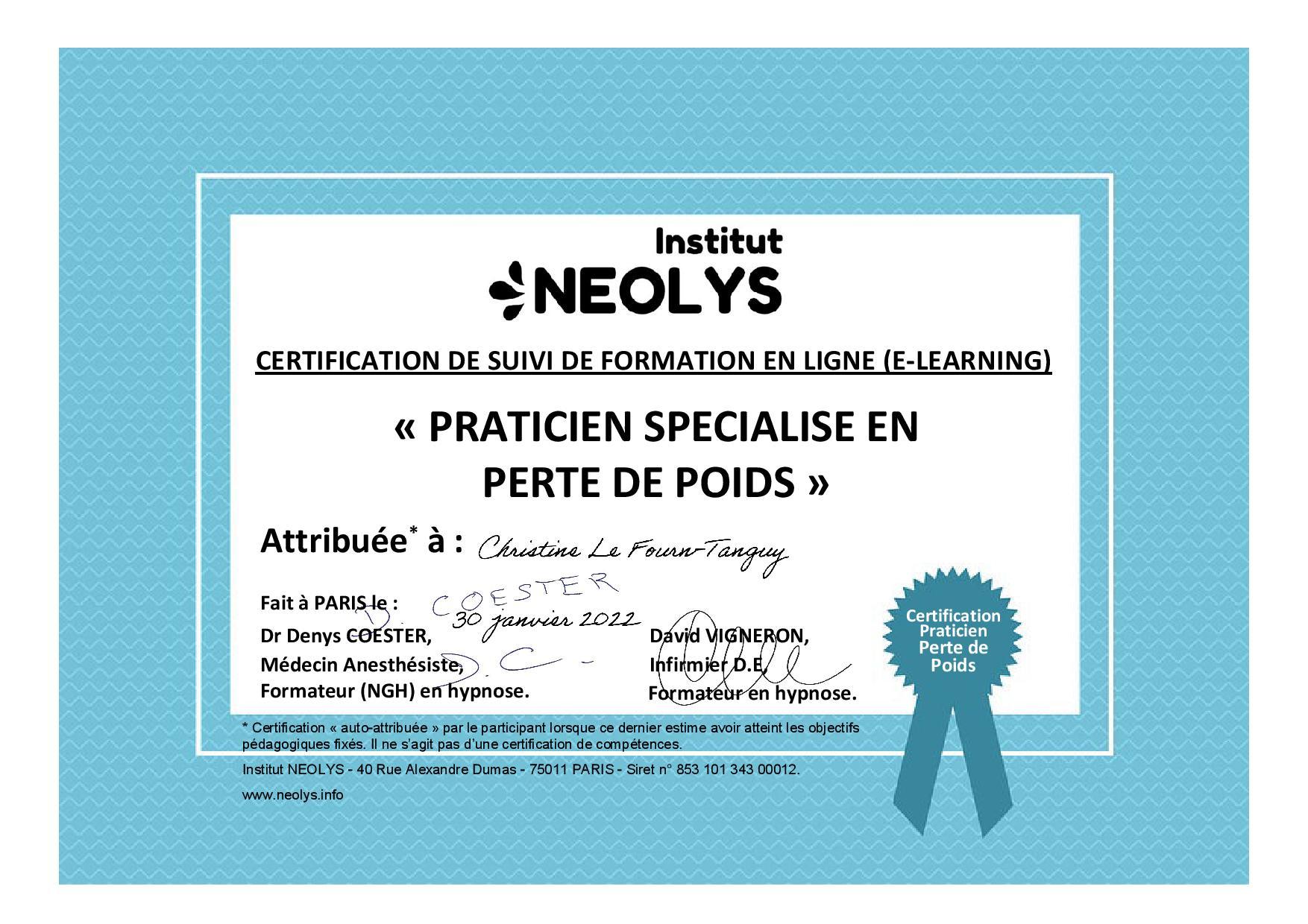 Certification praticien en perte de poids page 001